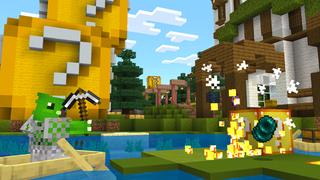 Screenshot of the Minecraft Bedrock Marketplace product Lucky Blocks! created by Dodo Studios.