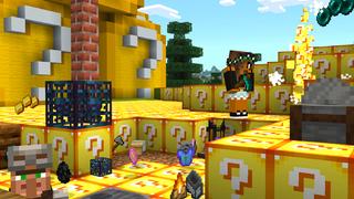 Screenshot of the Minecraft Bedrock Marketplace product Lucky Blocks! created by Dodo Studios.