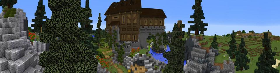 Panorama of the Minecraft Bedrock Marketplace product Magic Mansion created by Dodo Studios.