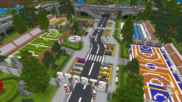 Screenshot of the Minecraft Bedrock Marketplace product Mega City created by Dodo Studios.