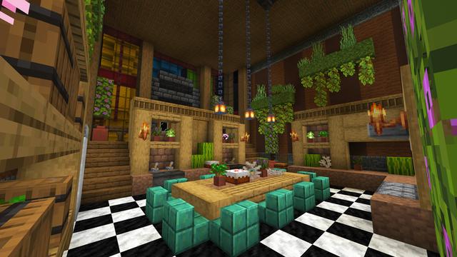 Screenshot of the Minecraft Bedrock Marketplace product Mega Wooden Mansion created by Dodo Studios.