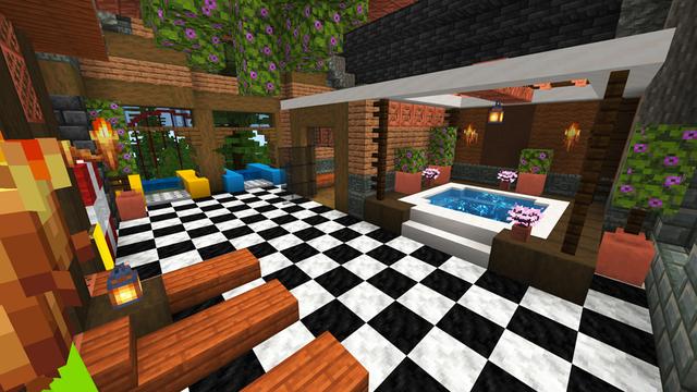 Screenshot of the Minecraft Bedrock Marketplace product Mega Wooden Mansion created by Dodo Studios.