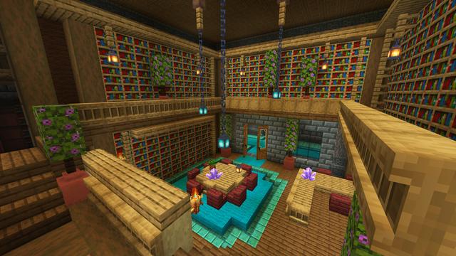 Screenshot of the Minecraft Bedrock Marketplace product Mega Wooden Mansion created by Dodo Studios.