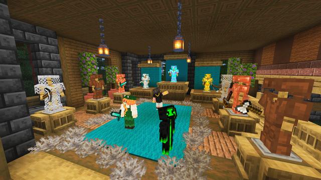 Screenshot of the Minecraft Bedrock Marketplace product Mega Wooden Mansion created by Dodo Studios.