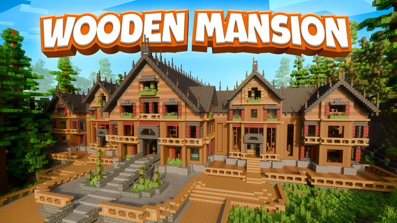 Thumbnail of the Minecraft Bedrock Marketplace product Mega Wooden Mansion created by Dodo Studios.