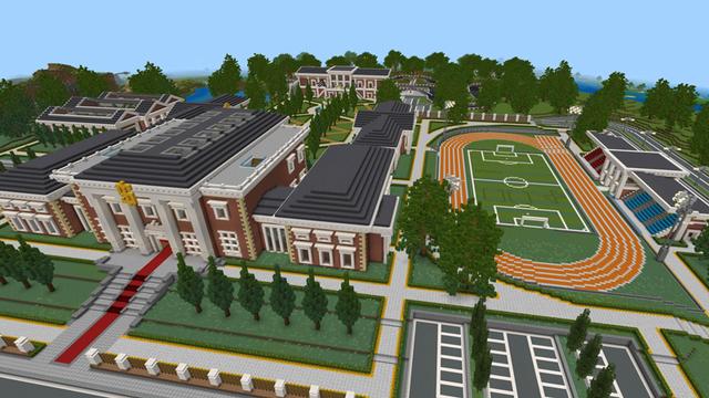 Screenshot of the Minecraft Bedrock Marketplace product Millionaire School created by Dodo Studios.