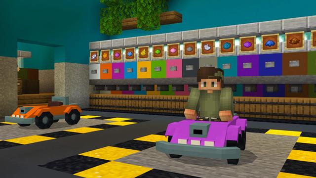 Screenshot of the Minecraft Bedrock Marketplace product Mini Cars created by Dodo Studios.