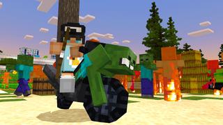 Screenshot of the Minecraft Bedrock Marketplace product Mob Vehicles created by Dodo Studios.