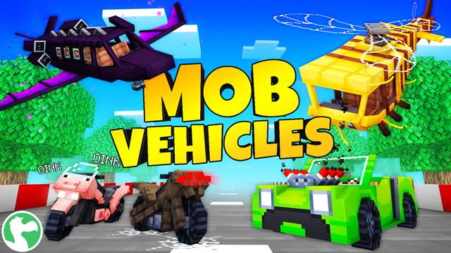 Thumbnail of the Minecraft Bedrock Marketplace product Mob Vehicles created by Dodo Studios.