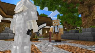 Screenshot of the Minecraft Bedrock Marketplace product Mobs Drop Random Items created by Dodo Studios.
