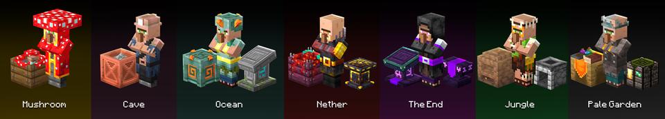 Panorama of the Minecraft Bedrock Marketplace product More Villages Add-On created by Dodo Studios.
