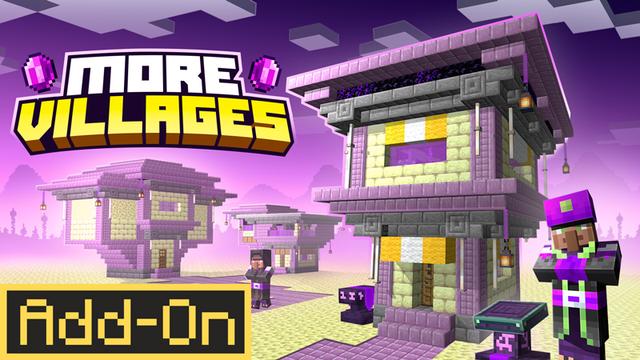 Thumbnail of the Minecraft Bedrock Marketplace product More Villages Add-On created by Dodo Studios.
