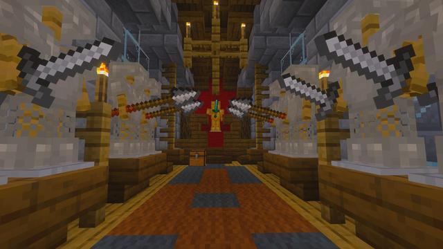 Screenshot of the Minecraft Bedrock Marketplace product Mountain Castle created by Dodo Studios.