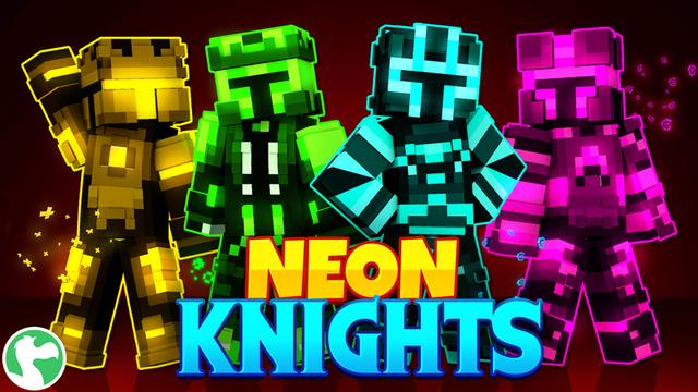 Thumbnail of the Minecraft Bedrock Marketplace product Neon Knights created by Dodo Studios.