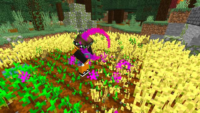 Screenshot of the Minecraft Bedrock Marketplace product Neon Weapons created by Dodo Studios.