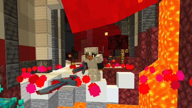 Screenshot of the Minecraft Bedrock Marketplace product Neon Weapons created by Dodo Studios.