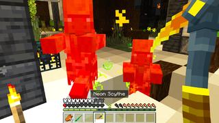 Screenshot of the Minecraft Bedrock Marketplace product Neon Weapons created by Dodo Studios.