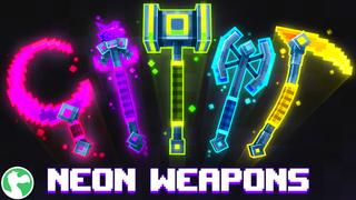 Thumbnail of the Minecraft Bedrock Marketplace product Neon Weapons created by Dodo Studios.