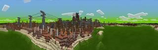 Panorama of the Minecraft Bedrock Marketplace product Nuclear Survival created by Dodo Studios.