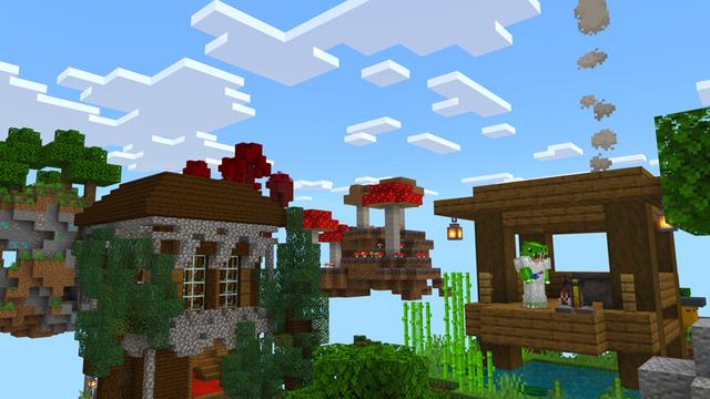 Screenshot of the Minecraft Bedrock Marketplace product One Block Earth created by Dodo Studios.