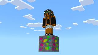 Screenshot of the Minecraft Bedrock Marketplace product One Block Rainbow created by Dodo Studios.