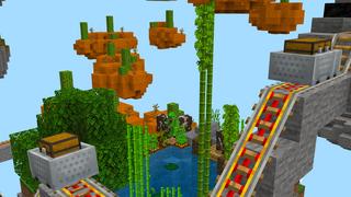 Screenshot of the Minecraft Bedrock Marketplace product One Block Rainbow created by Dodo Studios.