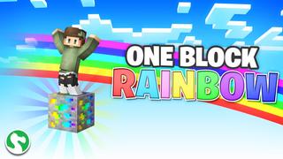 Thumbnail of the Minecraft Bedrock Marketplace product One Block Rainbow created by Dodo Studios.