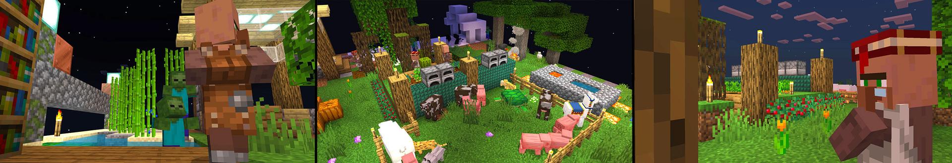 Panorama of the Minecraft Bedrock Marketplace product ONE BLOCK! created by Dodo Studios.