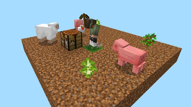 Screenshot of the Minecraft Bedrock Marketplace product One Block! created by Dodo Studios.