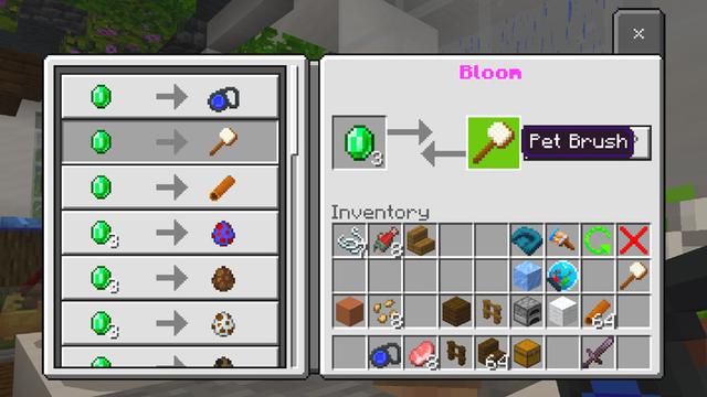 Screenshot of the Minecraft Bedrock Marketplace product Pets Pack created by Dodo Studios.