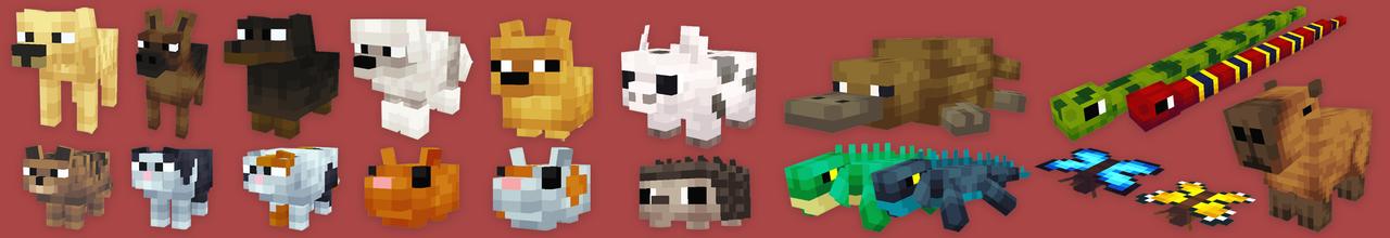 Panorama of the Minecraft Bedrock Marketplace product PETS! created by Dodo Studios.