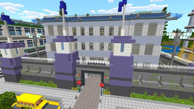 Screenshot of the Minecraft Bedrock Marketplace product Police Base created by Dodo Studios.