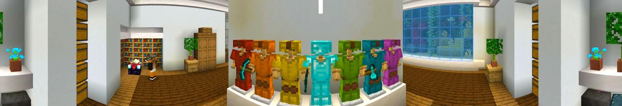 Panorama of the Minecraft Bedrock Marketplace product Portable Bases created by Dodo Studios.