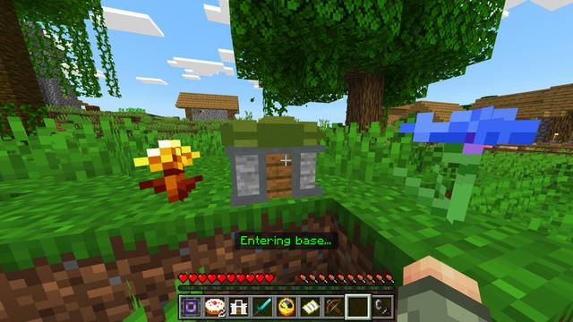 Screenshot of the Minecraft Bedrock Marketplace product Portable Bases created by Dodo Studios.