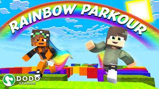 Thumbnail of the Minecraft Bedrock Marketplace product Rainbow Parkour created by Dodo Studios.