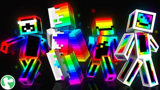 Thumbnail of the Minecraft Bedrock Marketplace product Rainbow Skins created by Dodo Studios.