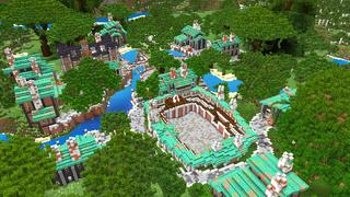 Screenshot of the Minecraft Bedrock Marketplace product Rainbow Weapons created by Dodo Studios.