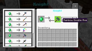 Screenshot of the Minecraft Bedrock Marketplace product Rainbow Weapons created by Dodo Studios.