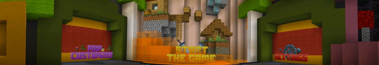 Panorama of the Minecraft Bedrock Marketplace product Rising Lava Challenge created by Dodo Studios.
