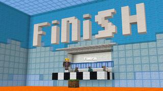 Screenshot of the Minecraft Bedrock Marketplace product Rising Lava Challenge created by Dodo Studios.