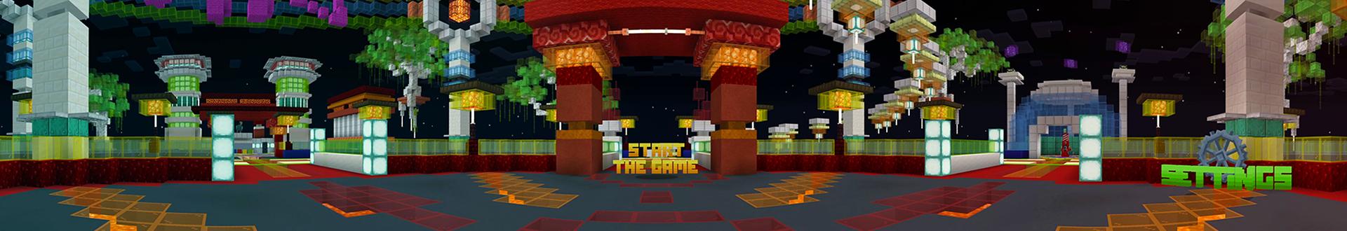 Panorama of the Minecraft Bedrock Marketplace product Rising Lava Parkour created by Dodo Studios.