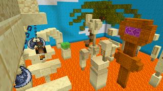 Screenshot of the Minecraft Bedrock Marketplace product Rising Lava Parkour created by Dodo Studios.