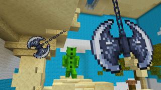 Screenshot of the Minecraft Bedrock Marketplace product Rising Lava Parkour created by Dodo Studios.