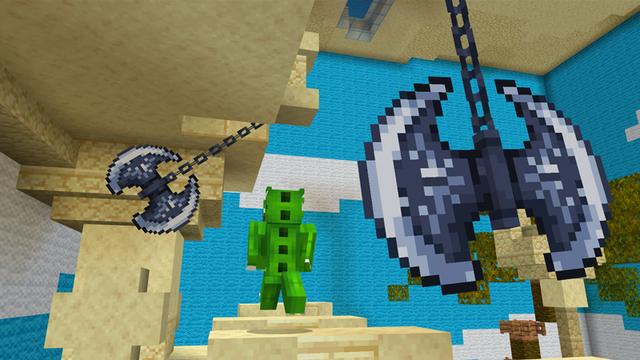 Screenshot of the Minecraft Bedrock Marketplace product Rising Lava Parkour created by Dodo Studios.