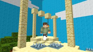 Screenshot of the Minecraft Bedrock Marketplace product Rising Lava Parkour created by Dodo Studios.