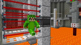 Screenshot of the Minecraft Bedrock Marketplace product Rising Lava Parkour created by Dodo Studios.