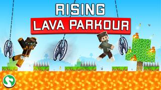 Thumbnail of the Minecraft Bedrock Marketplace product Rising Lava Parkour created by Dodo Studios.