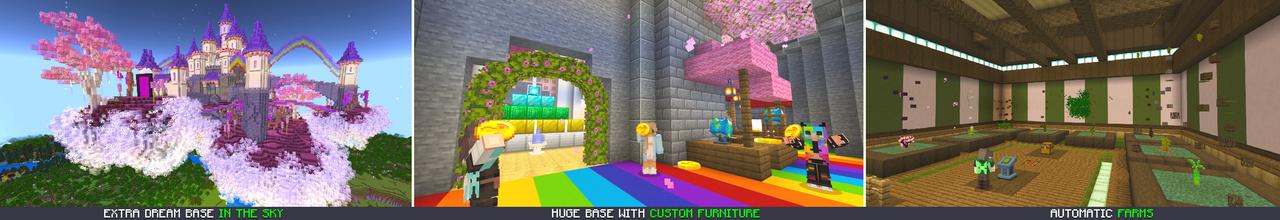 Panorama of the Minecraft Bedrock Marketplace product Secret Bed Base created by Dodo Studios.