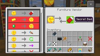 Screenshot of the Minecraft Bedrock Marketplace product Secret Bed Base created by Dodo Studios.