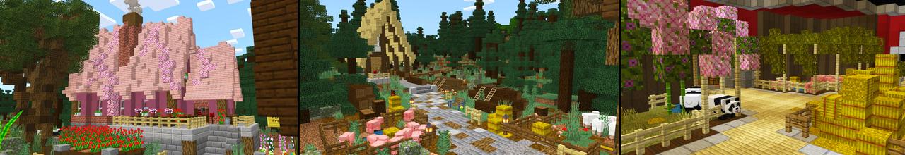 Panorama of the Minecraft Bedrock Marketplace product Secret Ender Chest Base created by Dodo Studios.